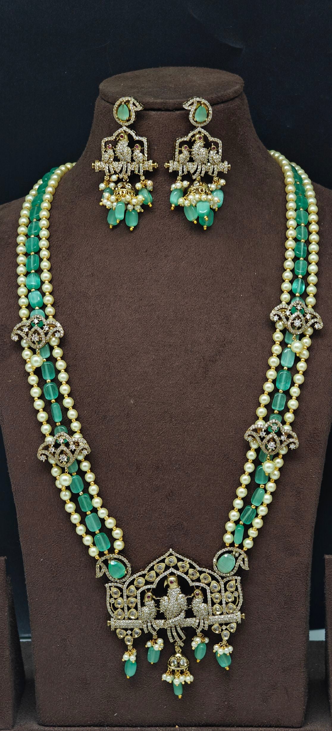 Monalisa Beads Haram With Parrot design