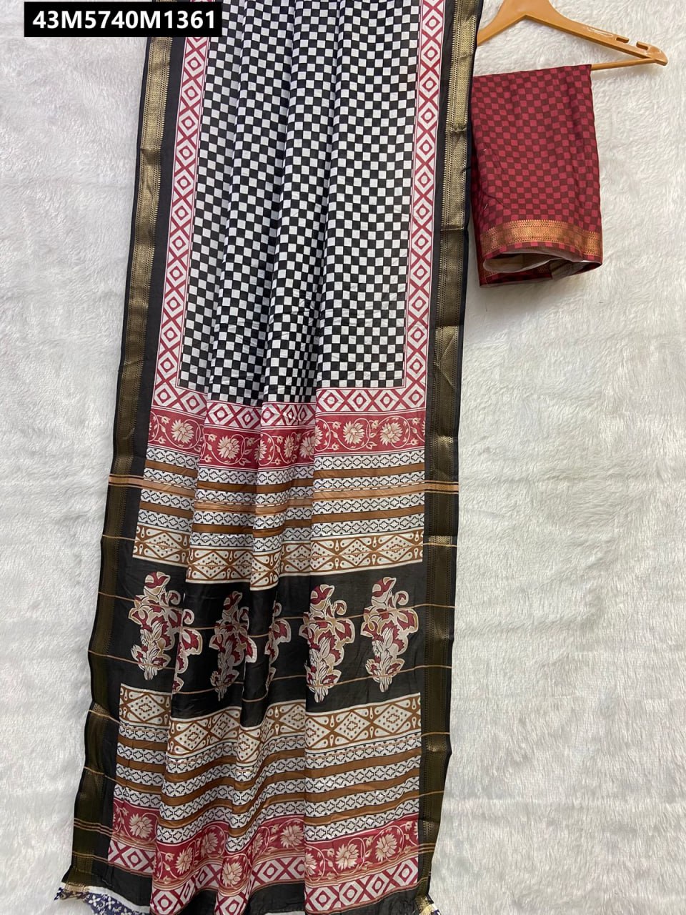 Cotton silk saree
