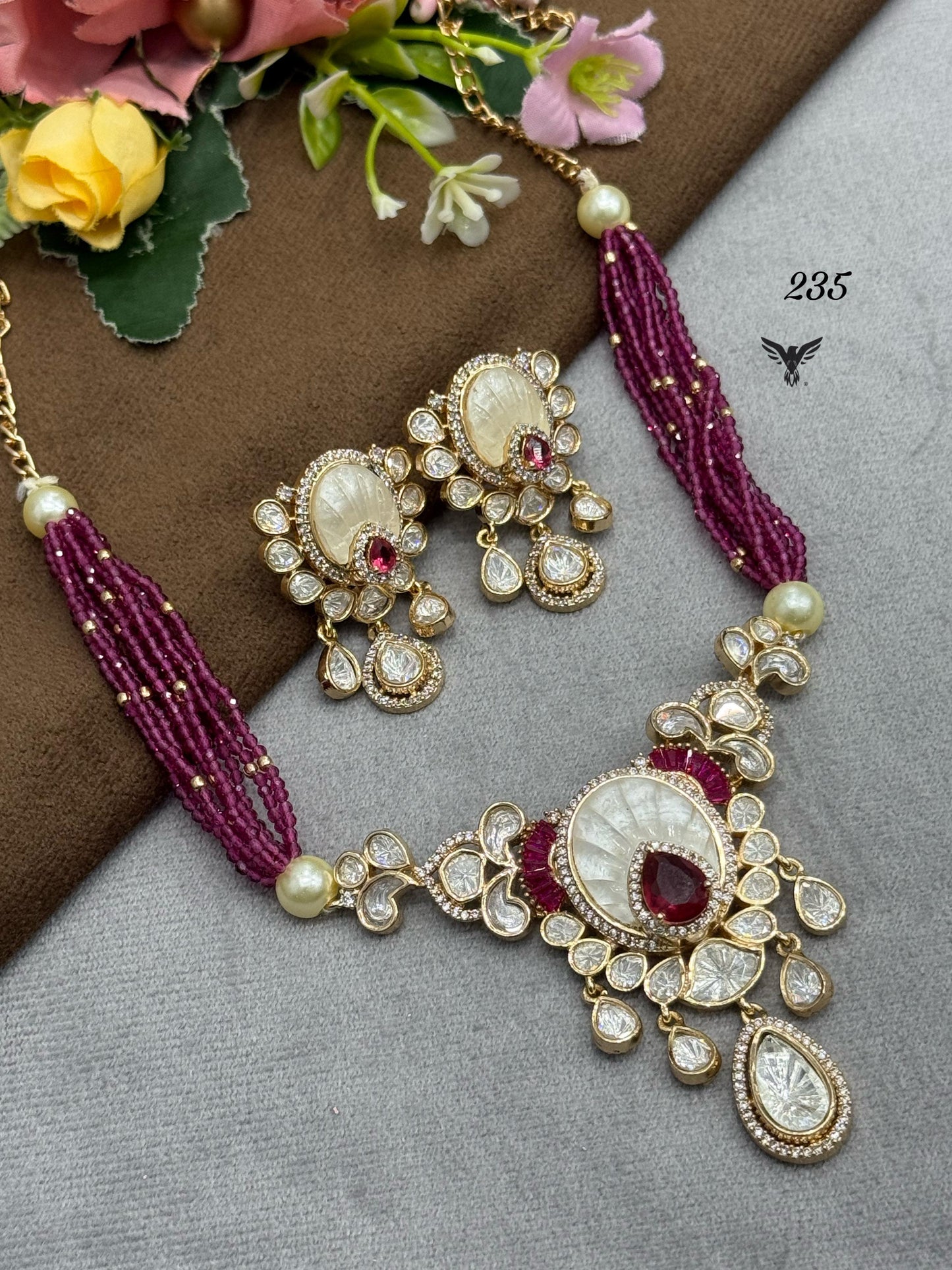 Droplet Moissanite Choker