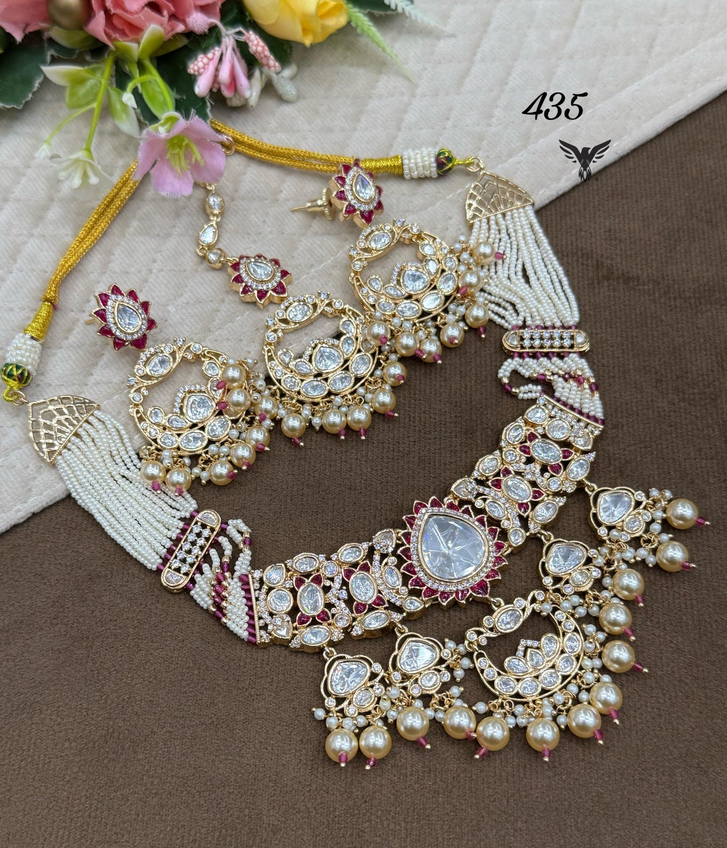 Pearl Moissanite Choker