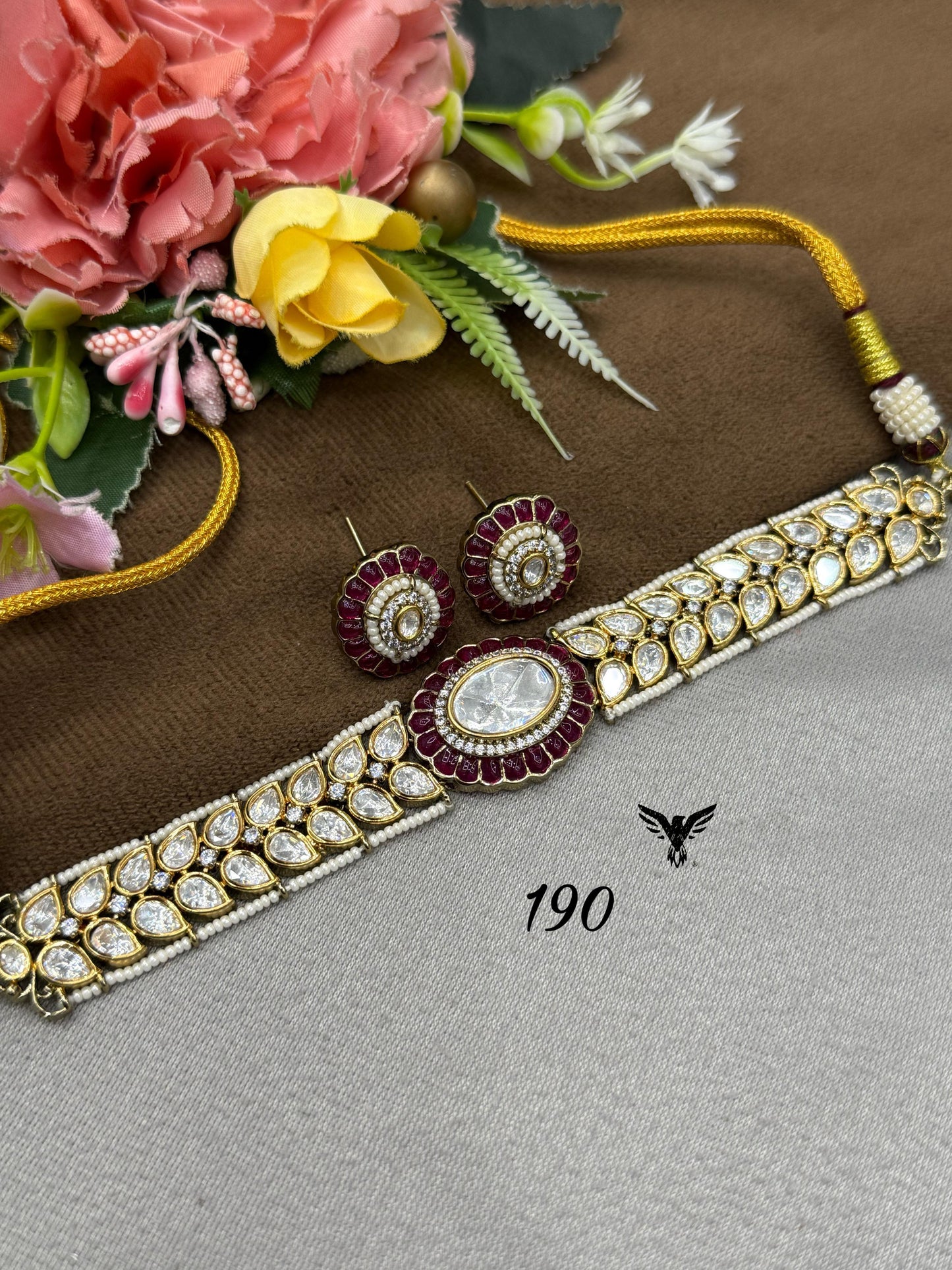 Moissanite Ruby Choker