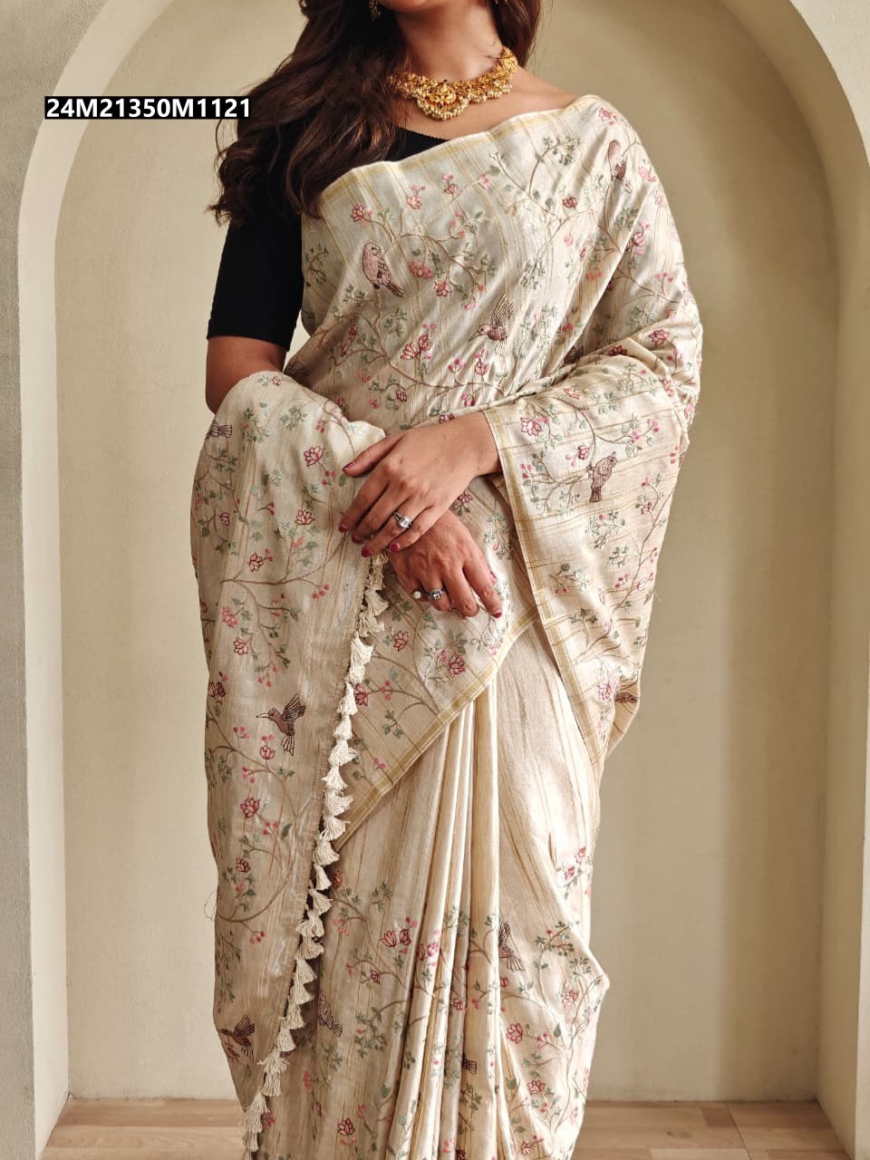 Pure Loom Tussar Saree