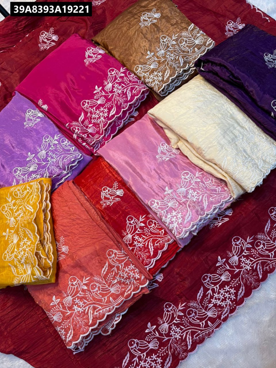 Premium soft gold crush Designer Saree