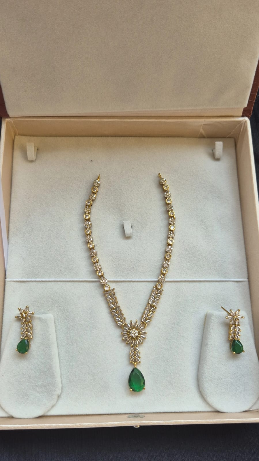 Raindrop CZ Stone Necklace