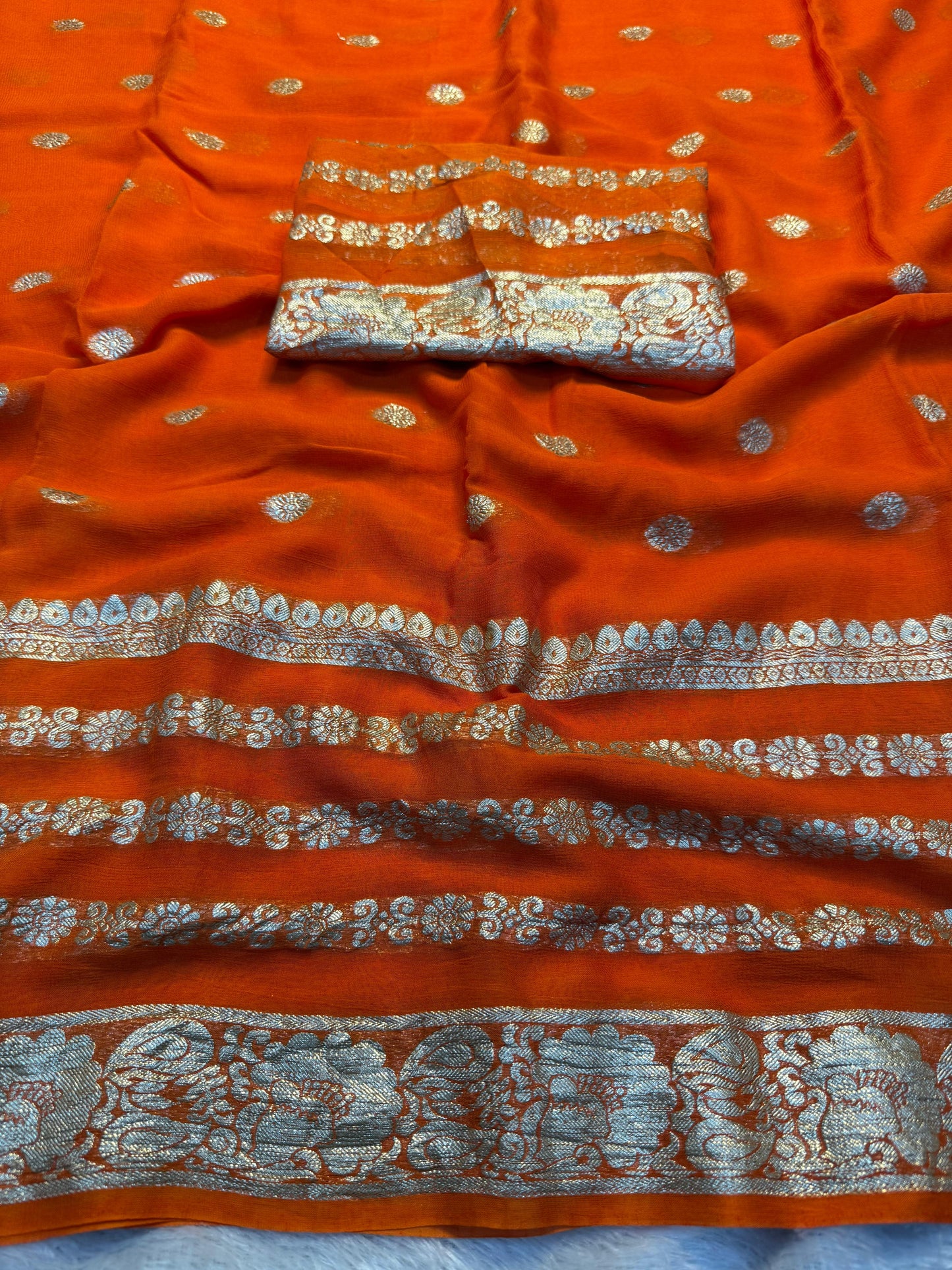 Viscose Georgette Saree