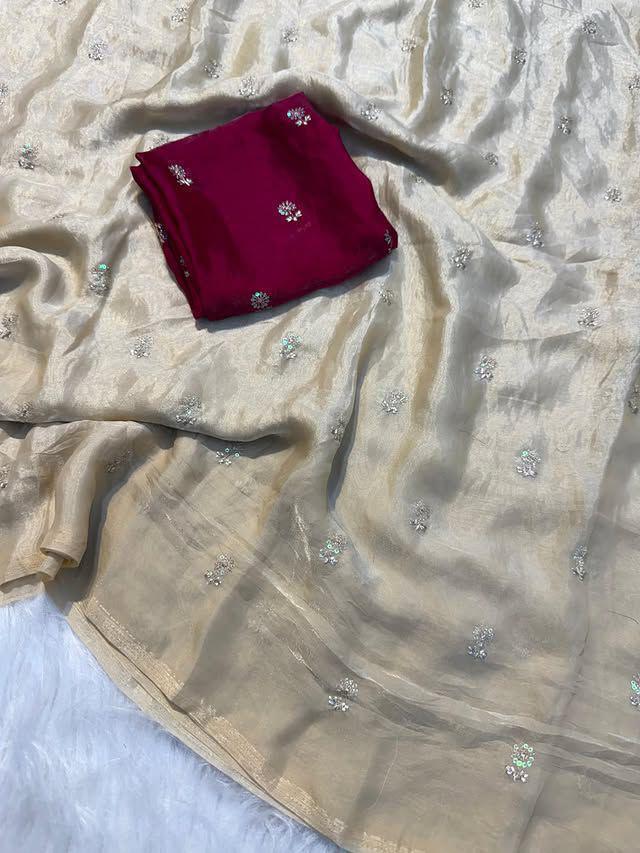 Fendy Satin Space Silk Saree