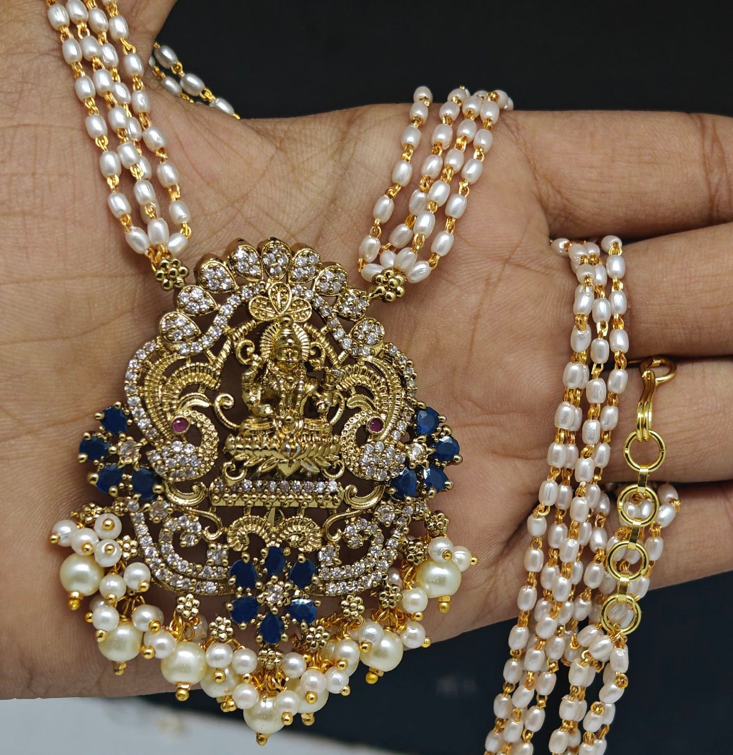 Rice Beads Haram With Nakshi Locket