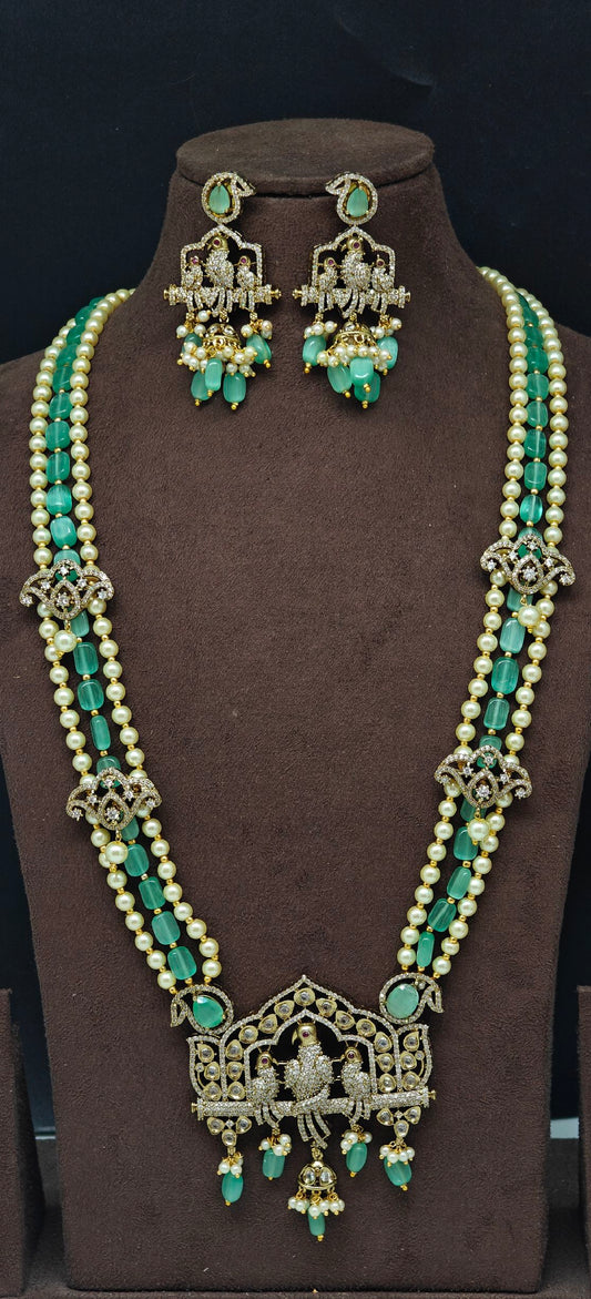 Monalisa Beads Haram With Parrot design