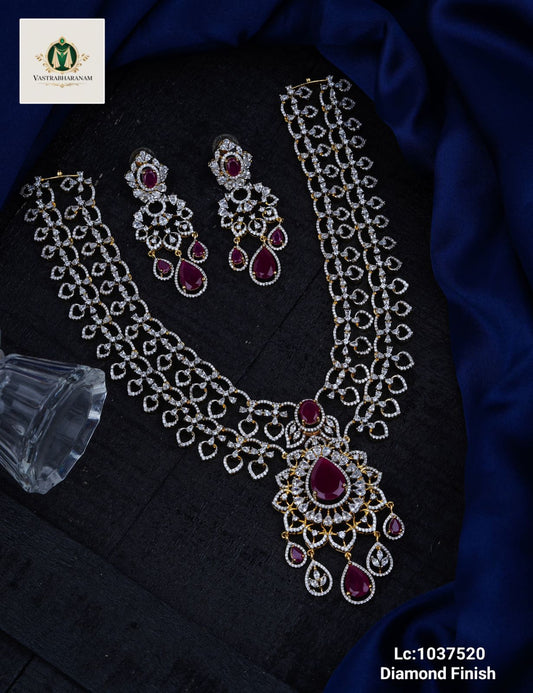 2 layer Bridal Long Diamond Haram