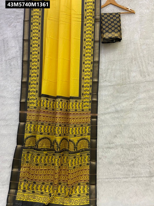 Cotton silk saree