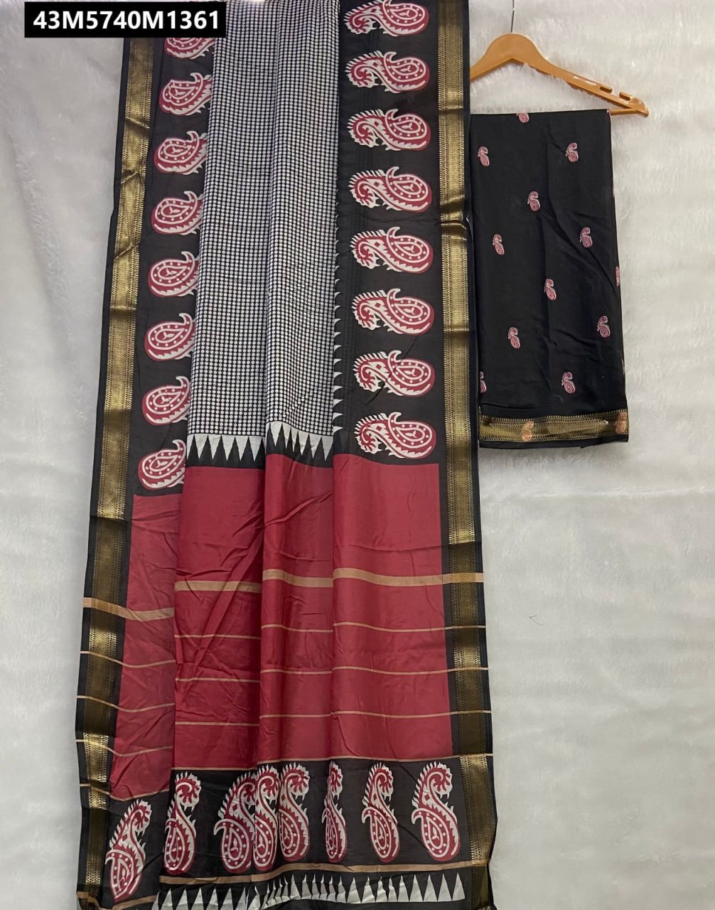 Cotton silk saree