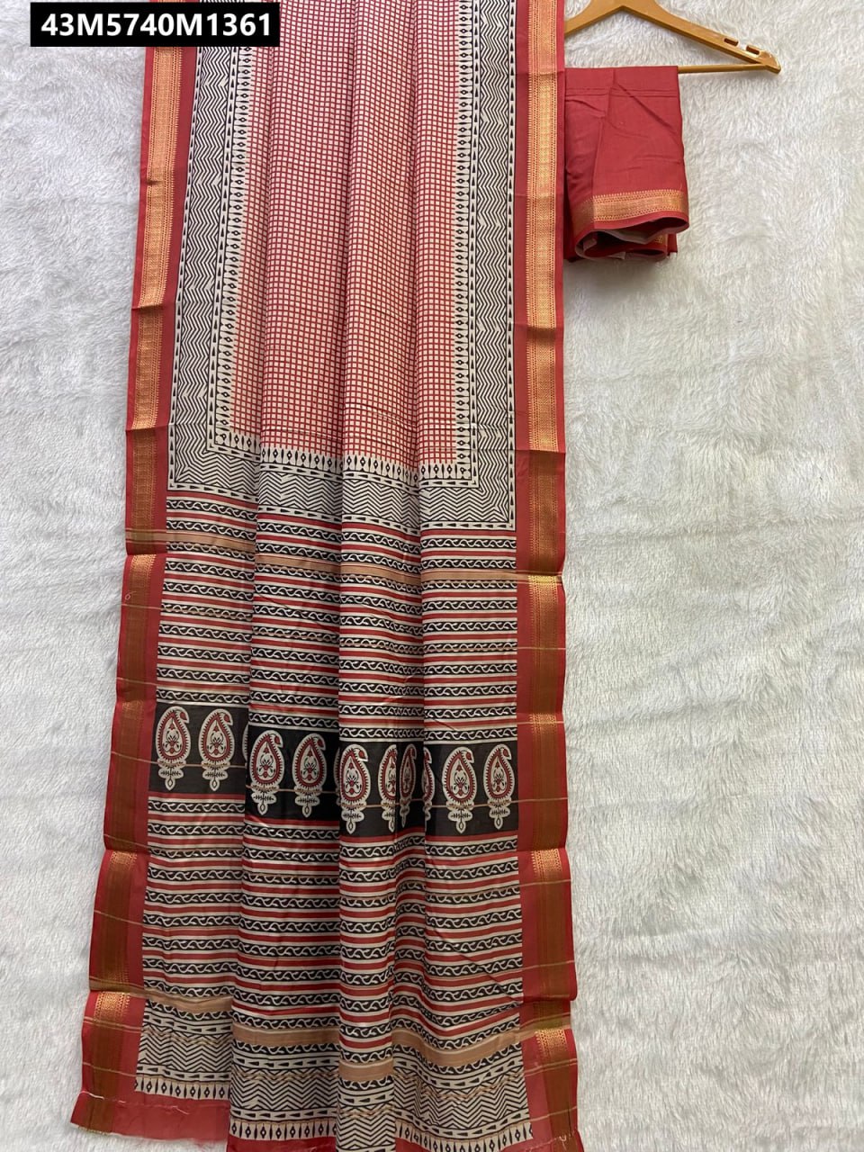 Cotton silk saree