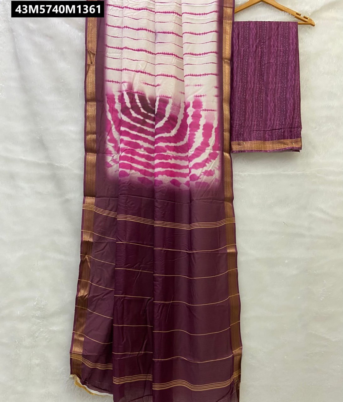 Cotton silk saree