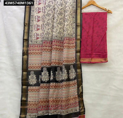 Cotton silk saree