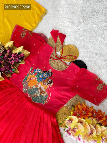 Mirror Embroidered Georgette Dress