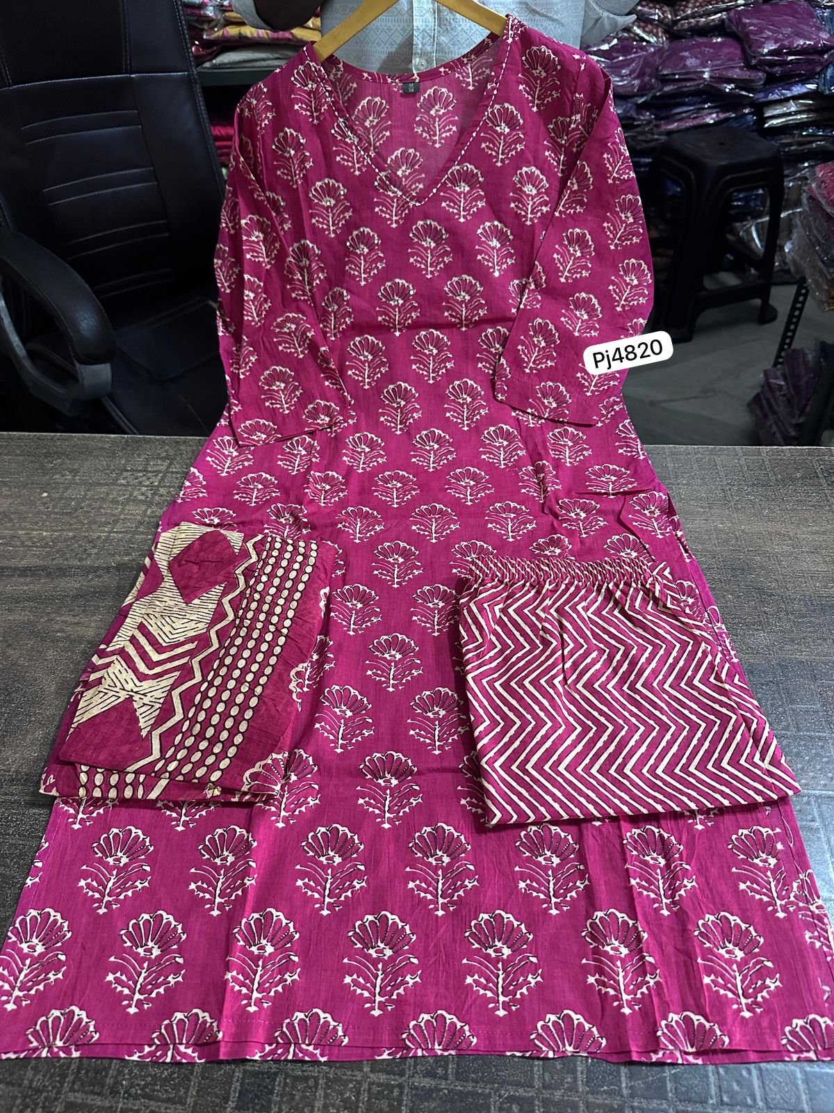 Pure Cotton Kurthi Set