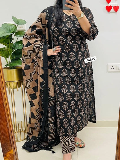 Pure Cotton Kurthi Set