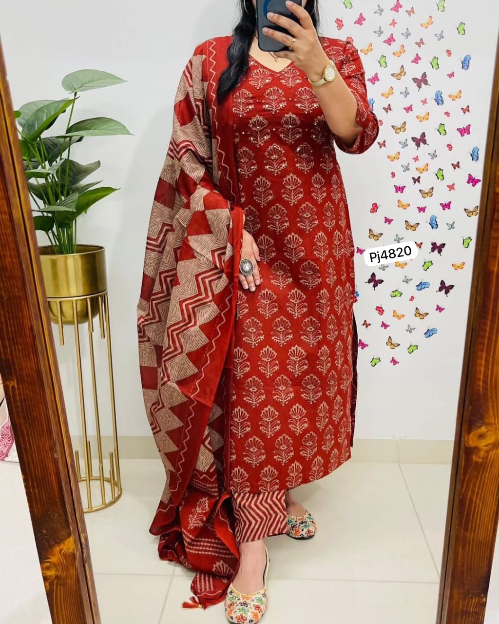 Pure Cotton Kurthi Set