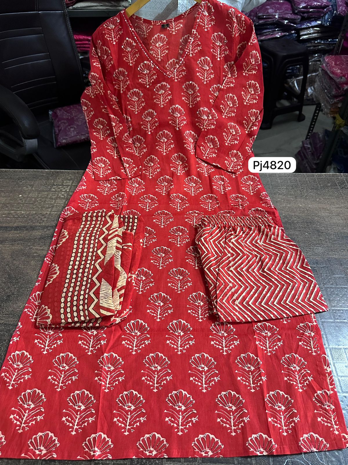 Pure Cotton Kurthi Set