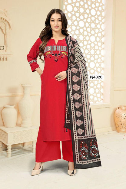 Pure Cotton Embroidered Kurthiset