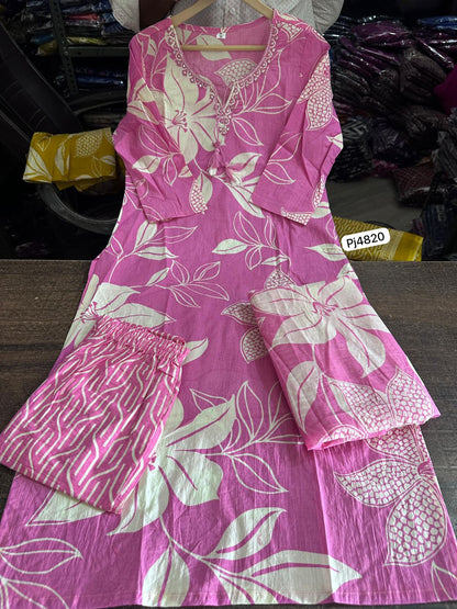 Pure Cotton Kurthi Set