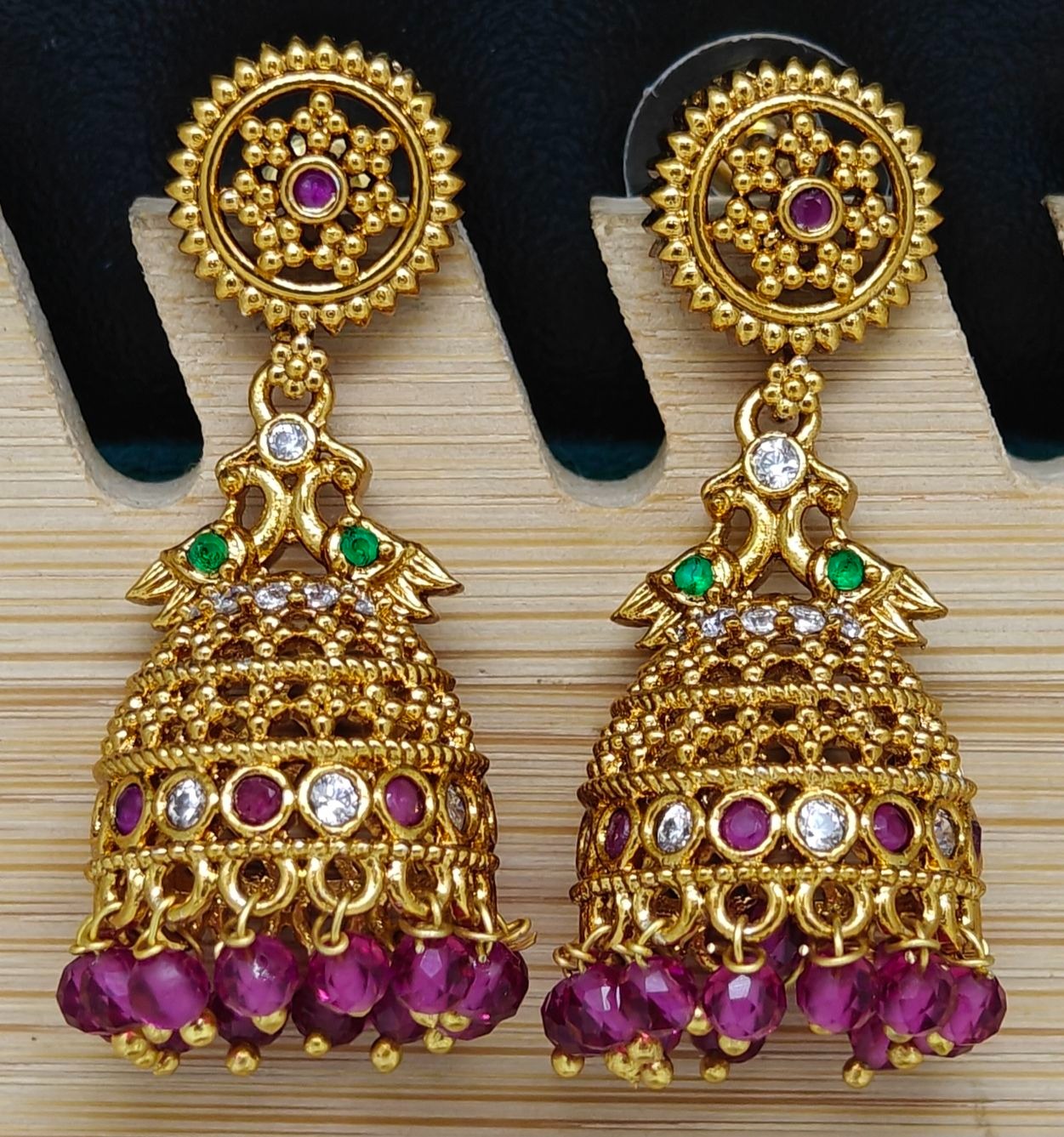 Traditional Peacock Jhumkas