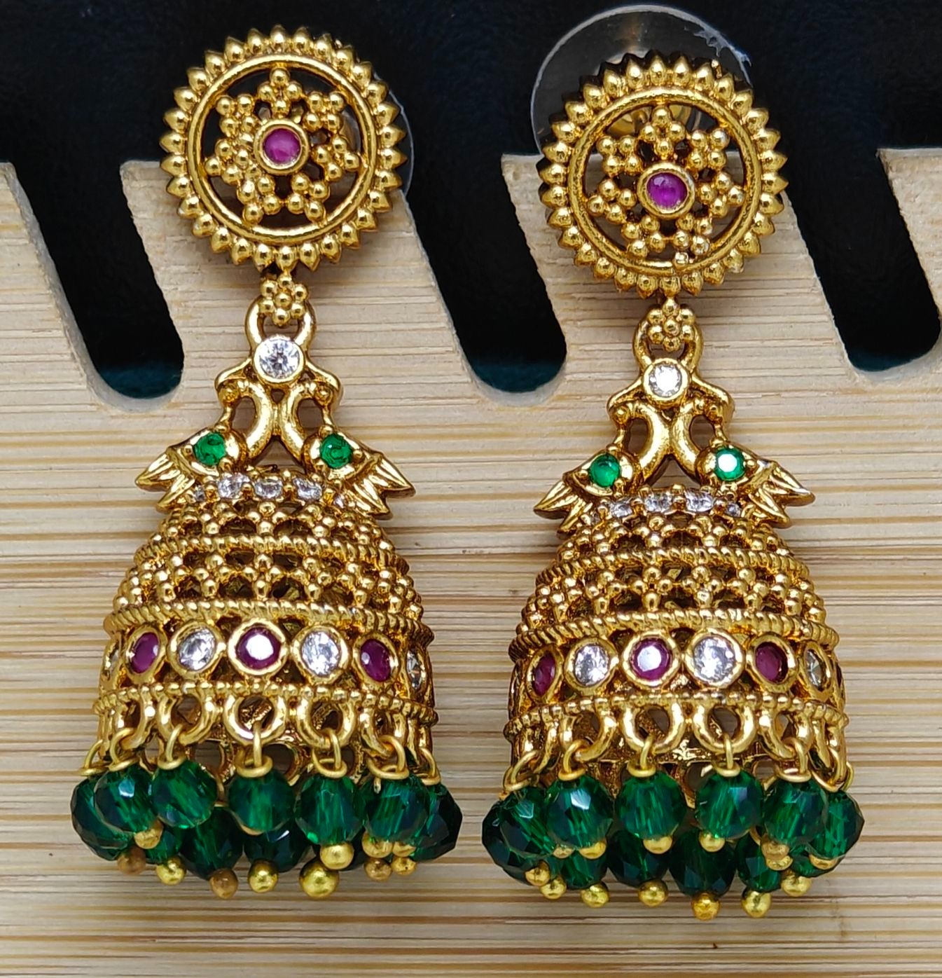 Traditional Peacock Jhumkas