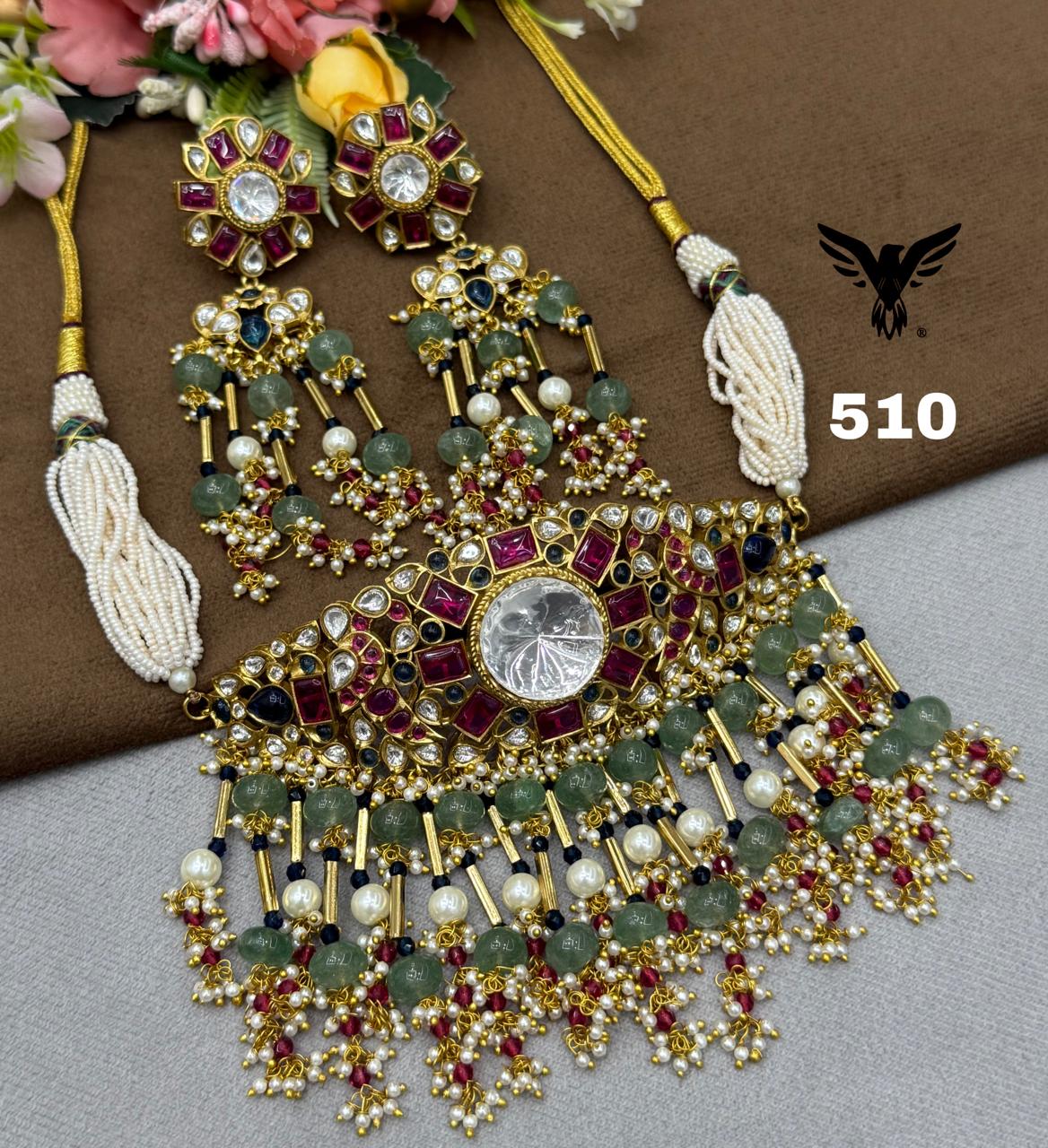 Royal Kundan Pearl choker