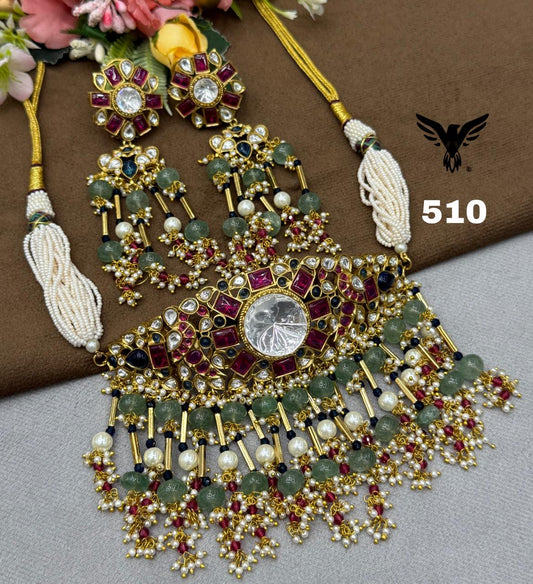 Royal Kundan Pearl choker