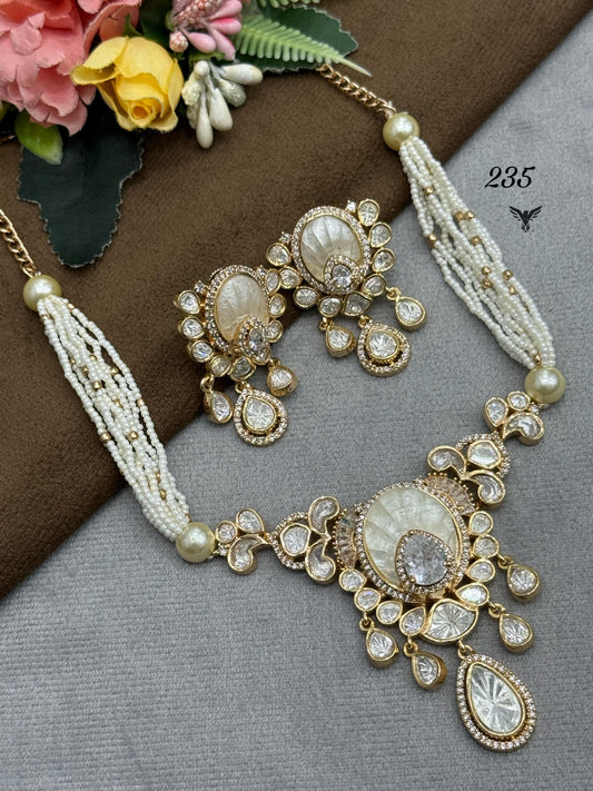 Droplet Moissanite Choker