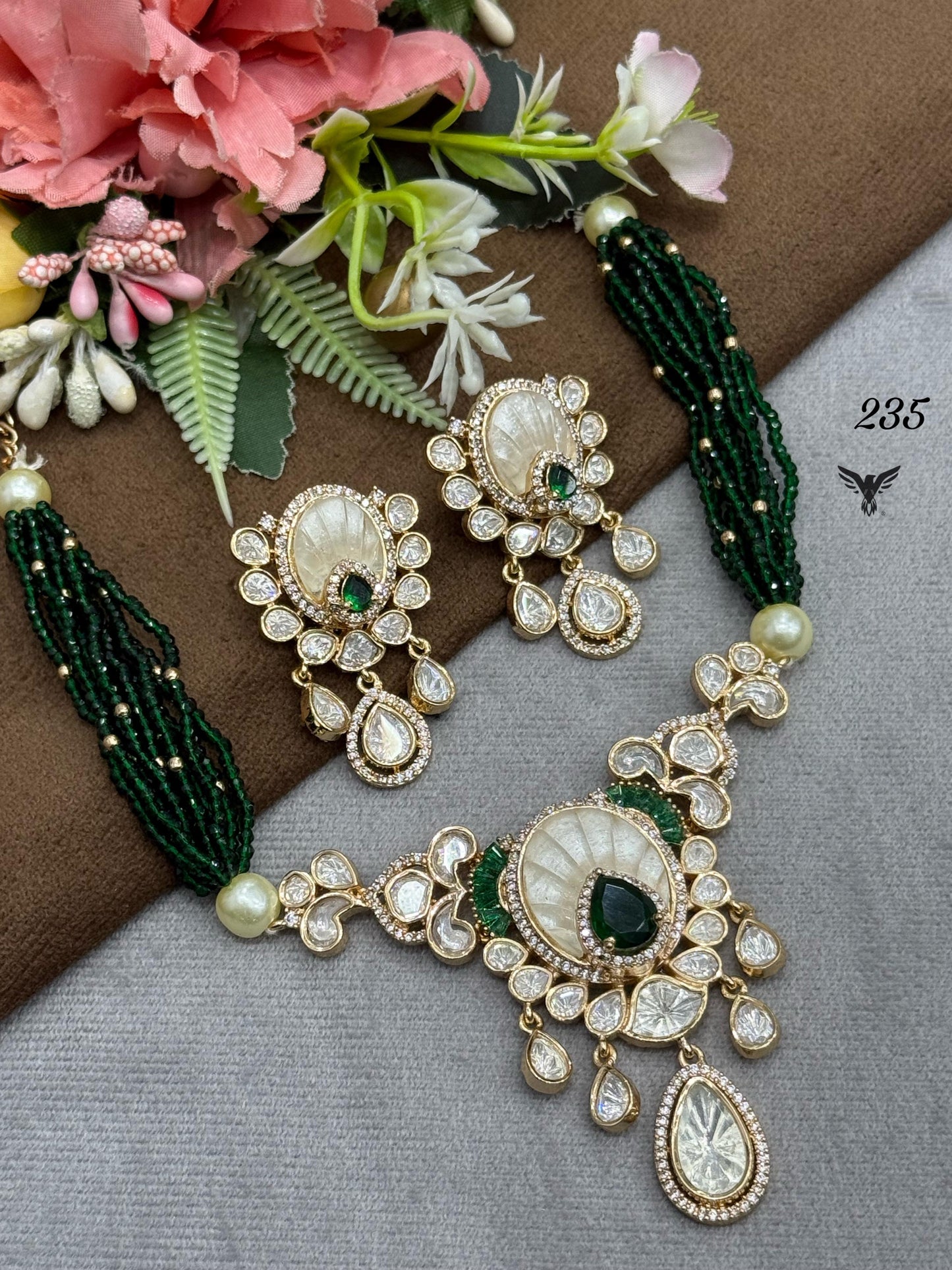 Droplet Moissanite Choker