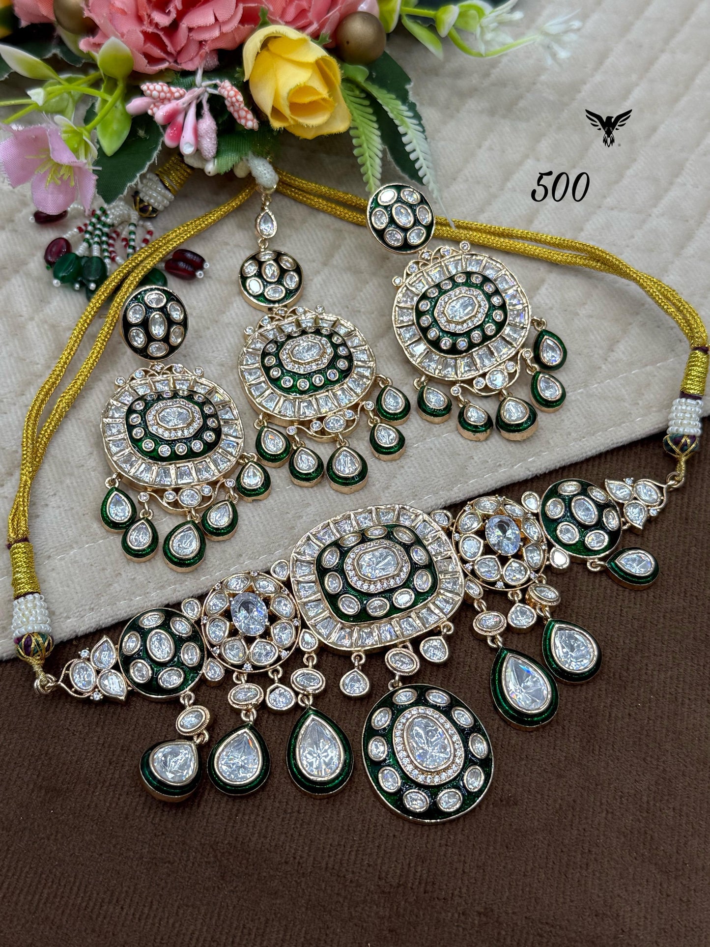 Green Moissanite Choker