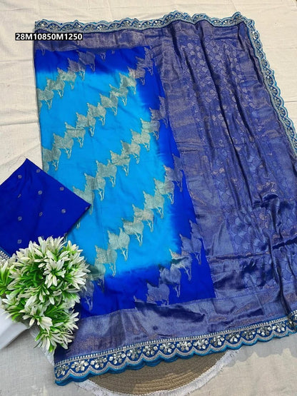 jari weaving pallu saree