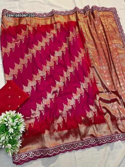 jari weaving pallu saree
