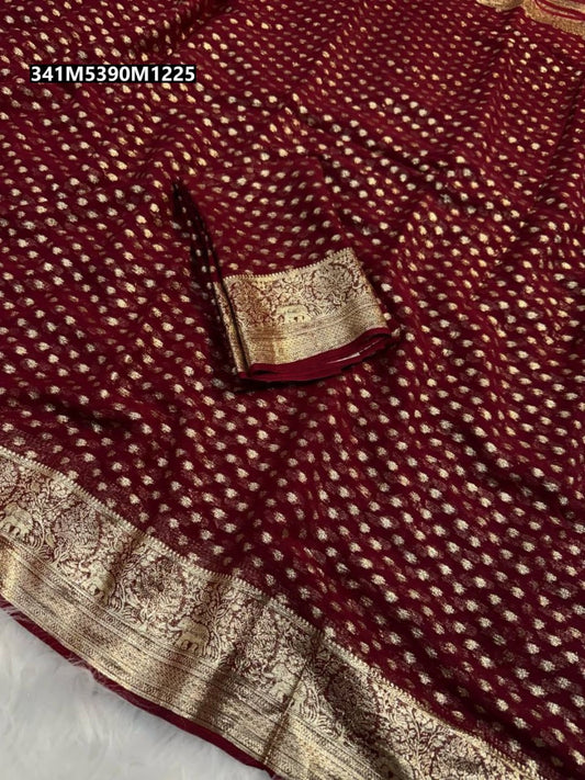 Pure Viscose Georgette saree