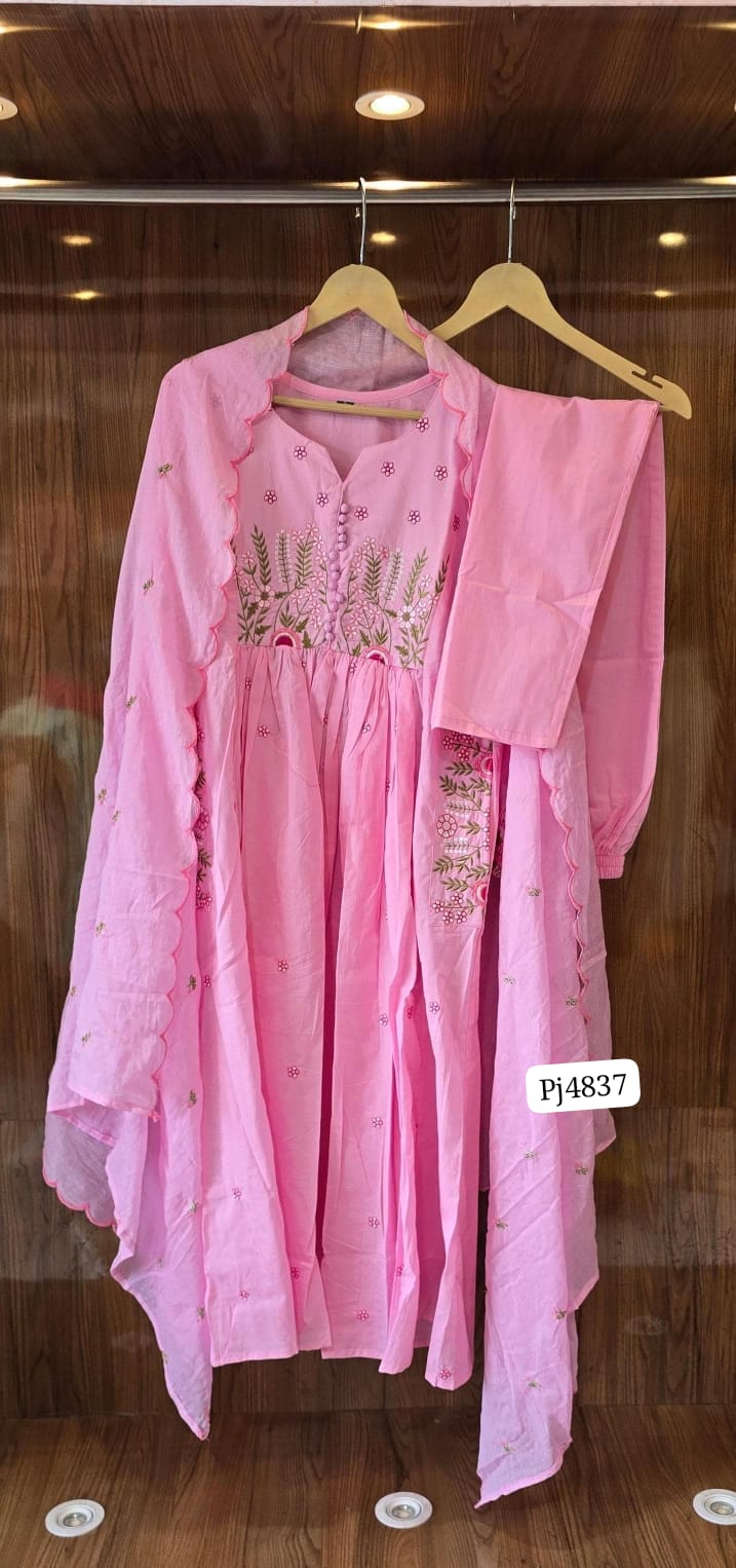 Pure MulMul Cotton Kurthi set