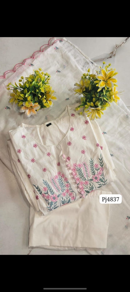 Pure MulMul Cotton Kurthi set