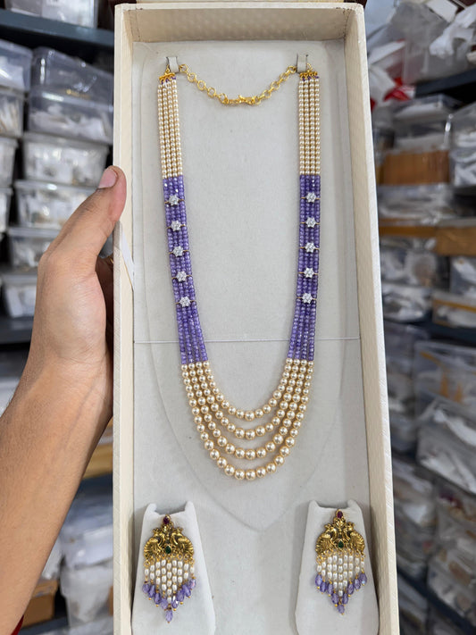 Multilayer haram With Earrings