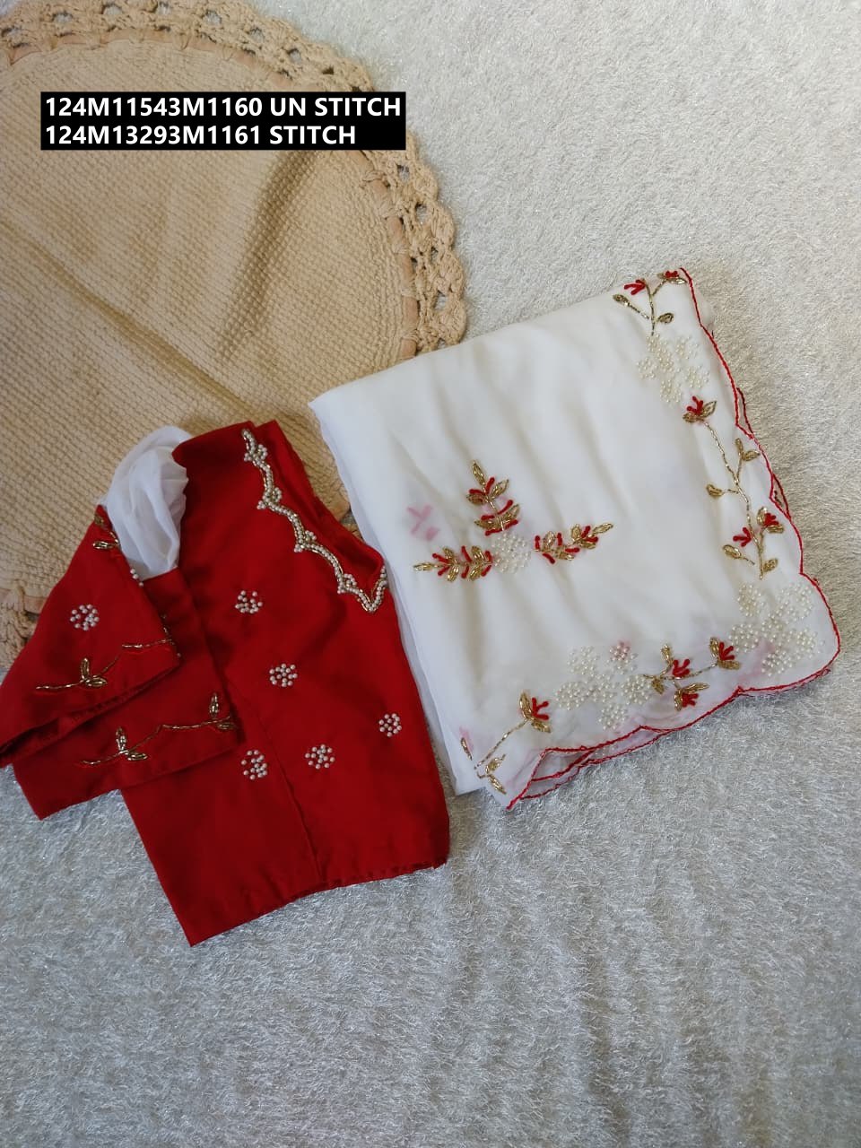 Premium Georgette blooming saree with beautiful handwork