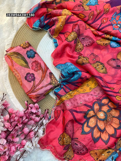 Butterfly Tabby Silk saree