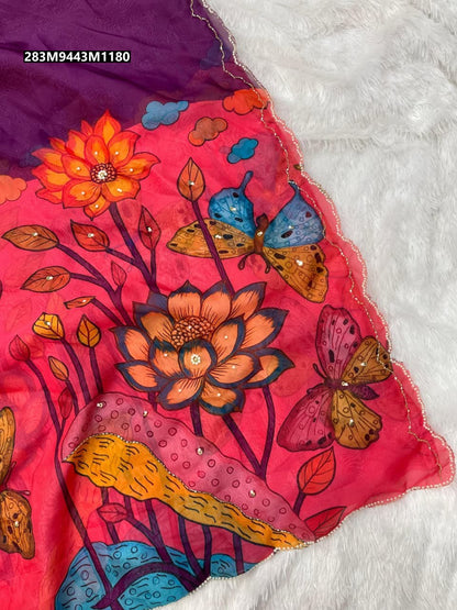 Butterfly Tabby Silk saree