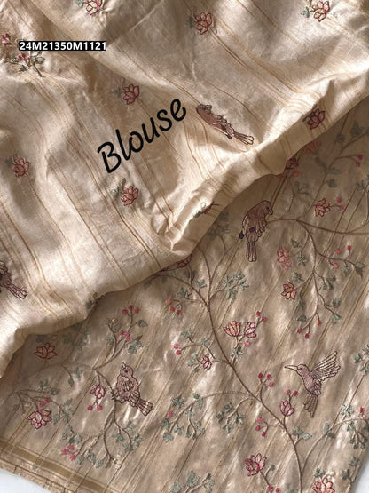 Pure Loom Tussar Saree