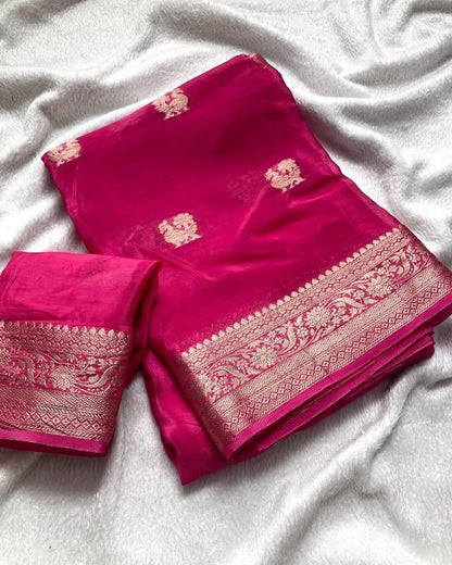 Viscose Russian Pure Silk Saree