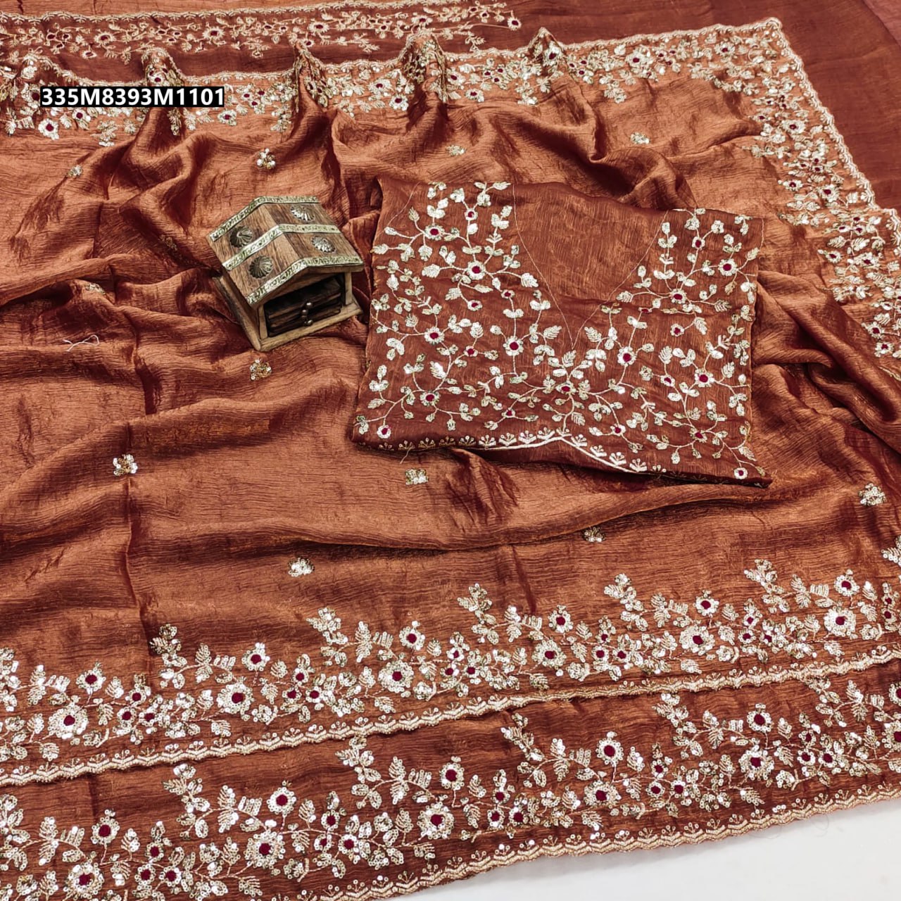Pure Fandy Chiffon saree