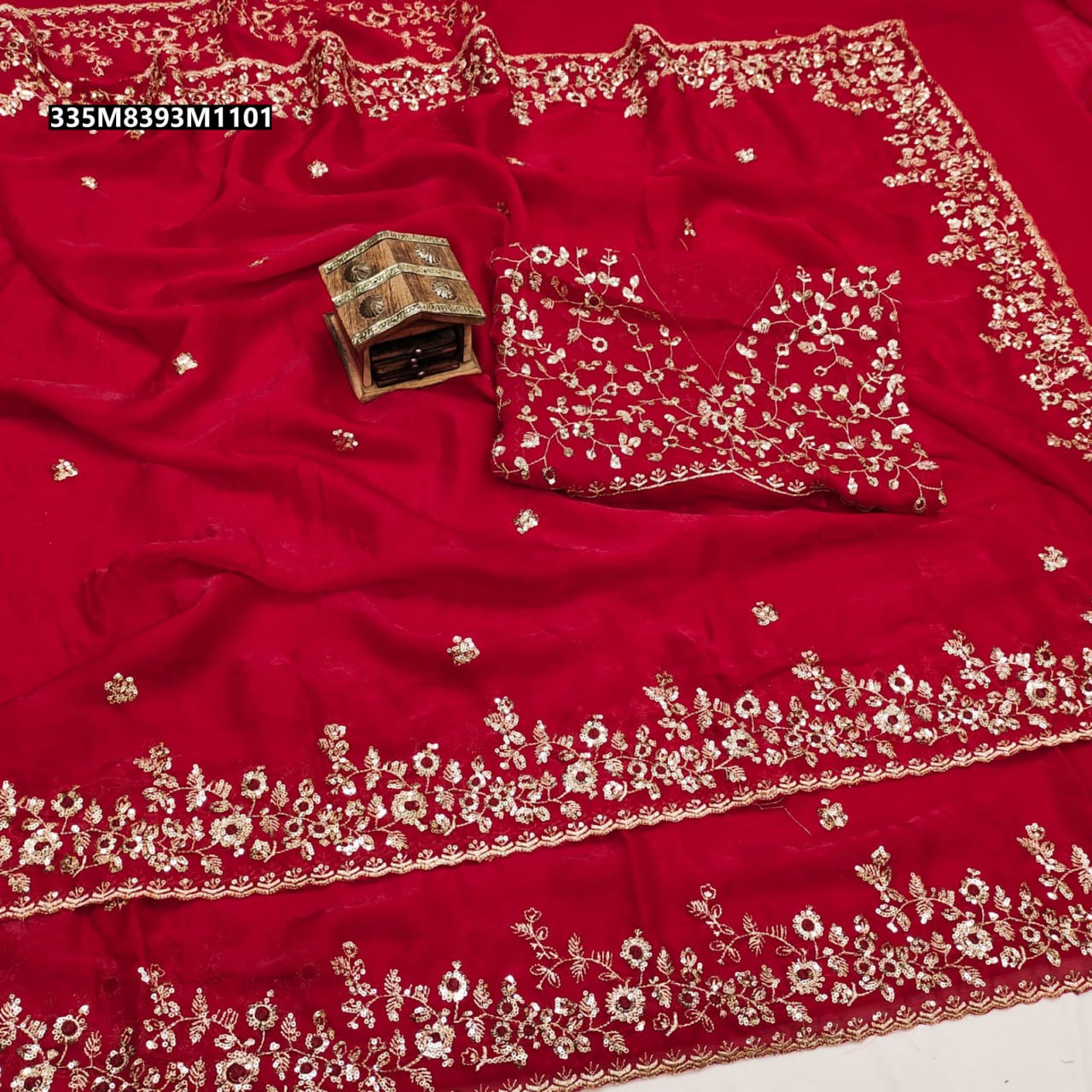 Pure Fandy Chiffon saree