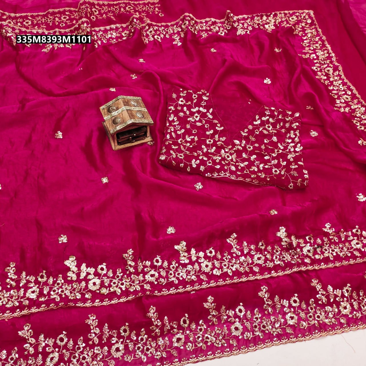 Pure Fandy Chiffon saree