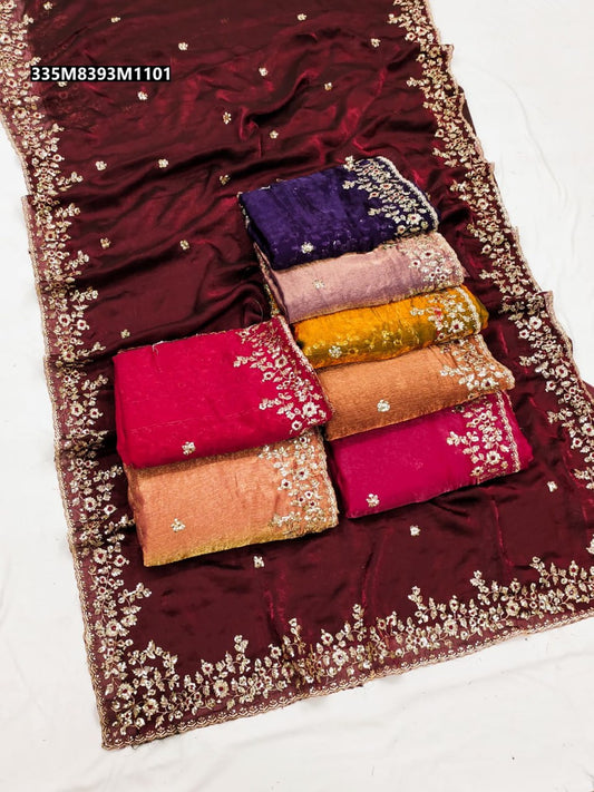 Pure Fandy Chiffon saree