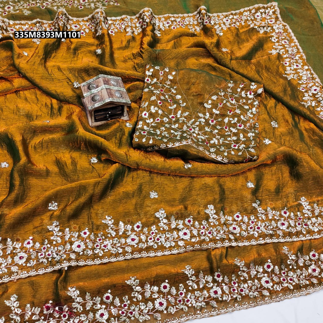 Pure Fandy Chiffon saree