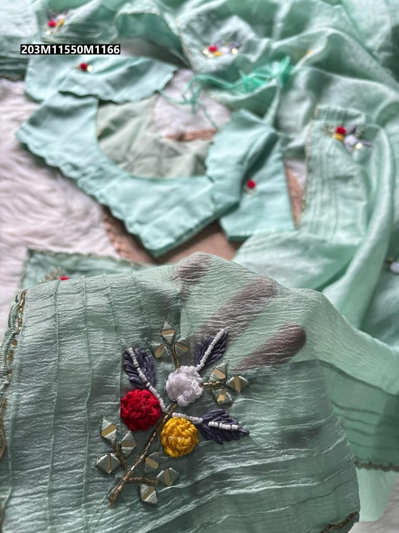 Candy Crush Handwork Saree