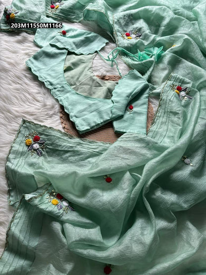 Candy Crush Handwork Saree